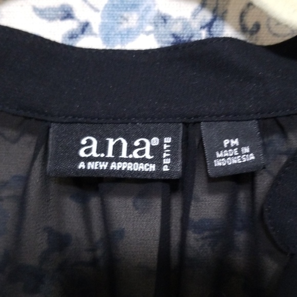 A.N.A black flowy top blouse - Picture 2 of 6